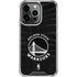 NBA Golden State Warriors Black Animal Print iPhone 14 Pro Clear Case